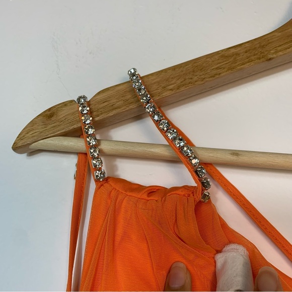 Oh Polly Embellished Draped Mini Party Dress - Picture 11 of 14